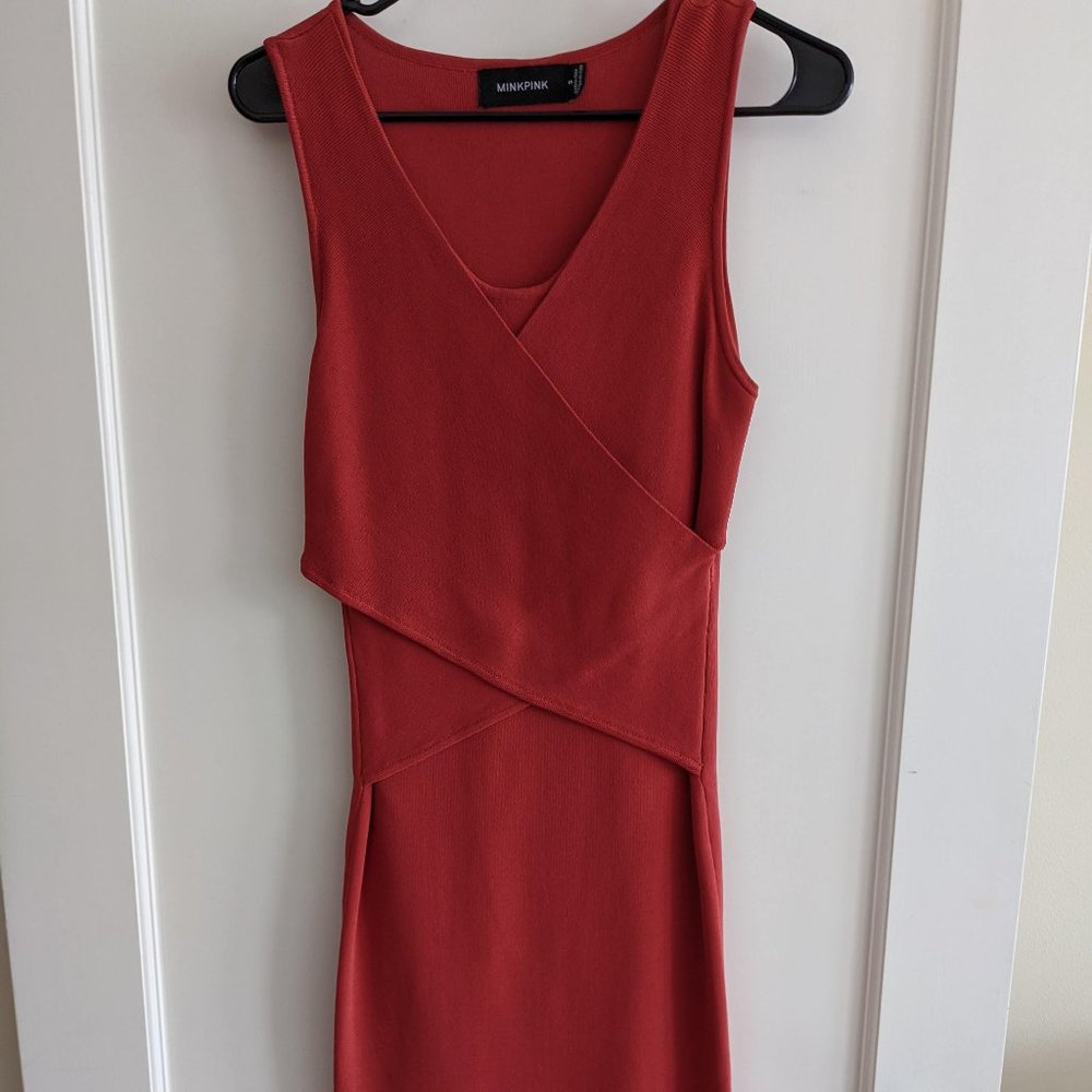Minkpink Rust Midi Dress